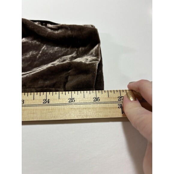 Elevenses Anthropologie Sonia Velvet Joggers Pants Dark Purple Small Cropped - Picture 8 of 16